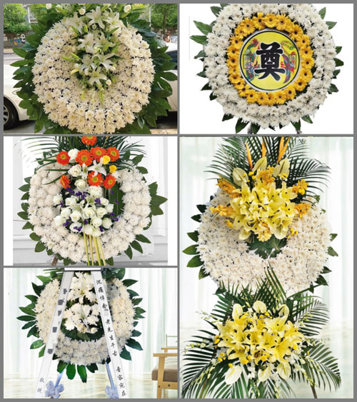 山东淄博临淄区朱台镇上河东村花圈速递